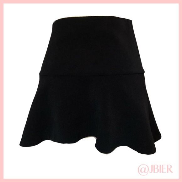 Thakoon Zipper Ponte Flared Hem Fluted Silk Mini - Picture 8 of 10